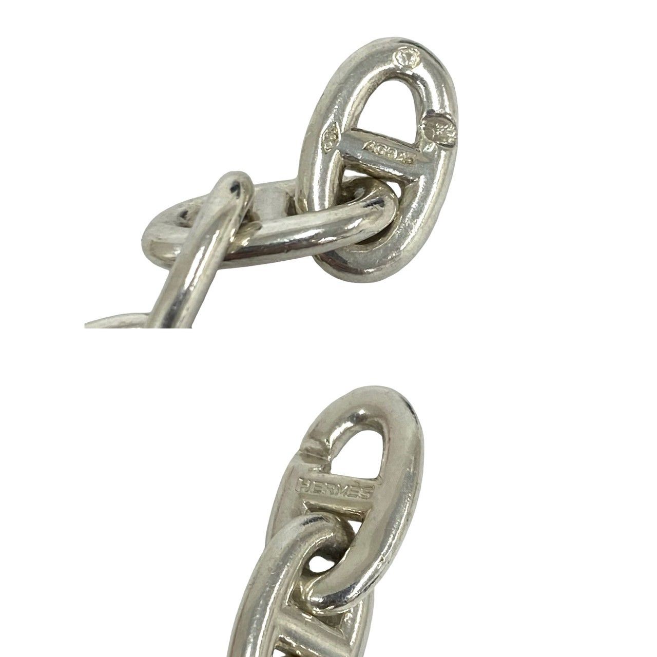 極 美品 HERMES エルメス シェーヌダンクル クレッシェンド ネックレス 