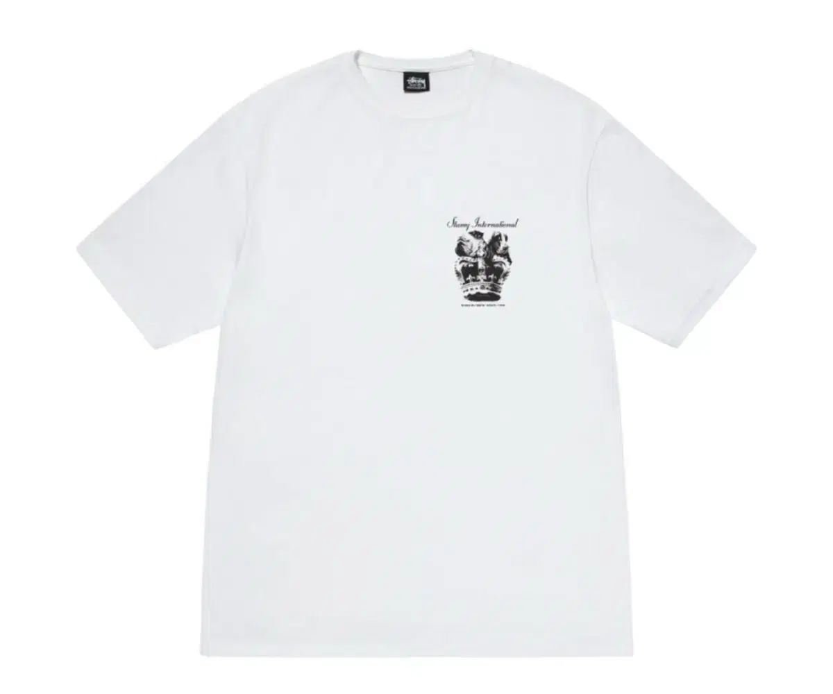 STUSSY ドッグ クラウン Tシャツ 白
