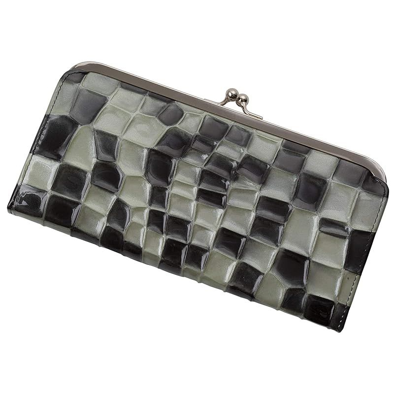 【新品】 [Legare] [レガーレ] ステンドグラス がま口 ギャルソンタイプ 長財布 財布 レディース 本革 使いやすい 薄い財布 (アッシュグレー) 11,996円