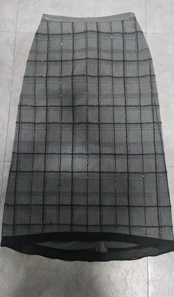 イッミシャ チェック テクスチャーブロック チェック スカート 25fw