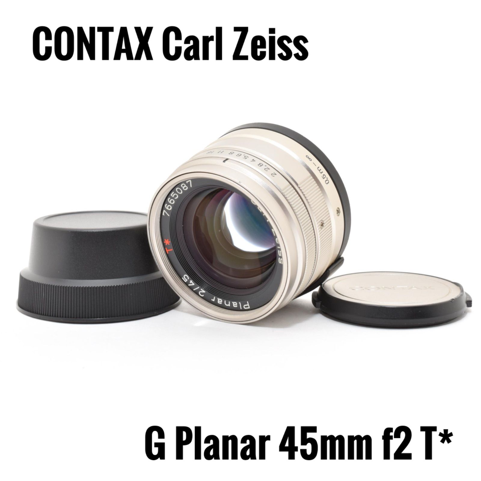 美品 コンタックス CONTAX Carl Zeiss G Planar 45mm f2 T*