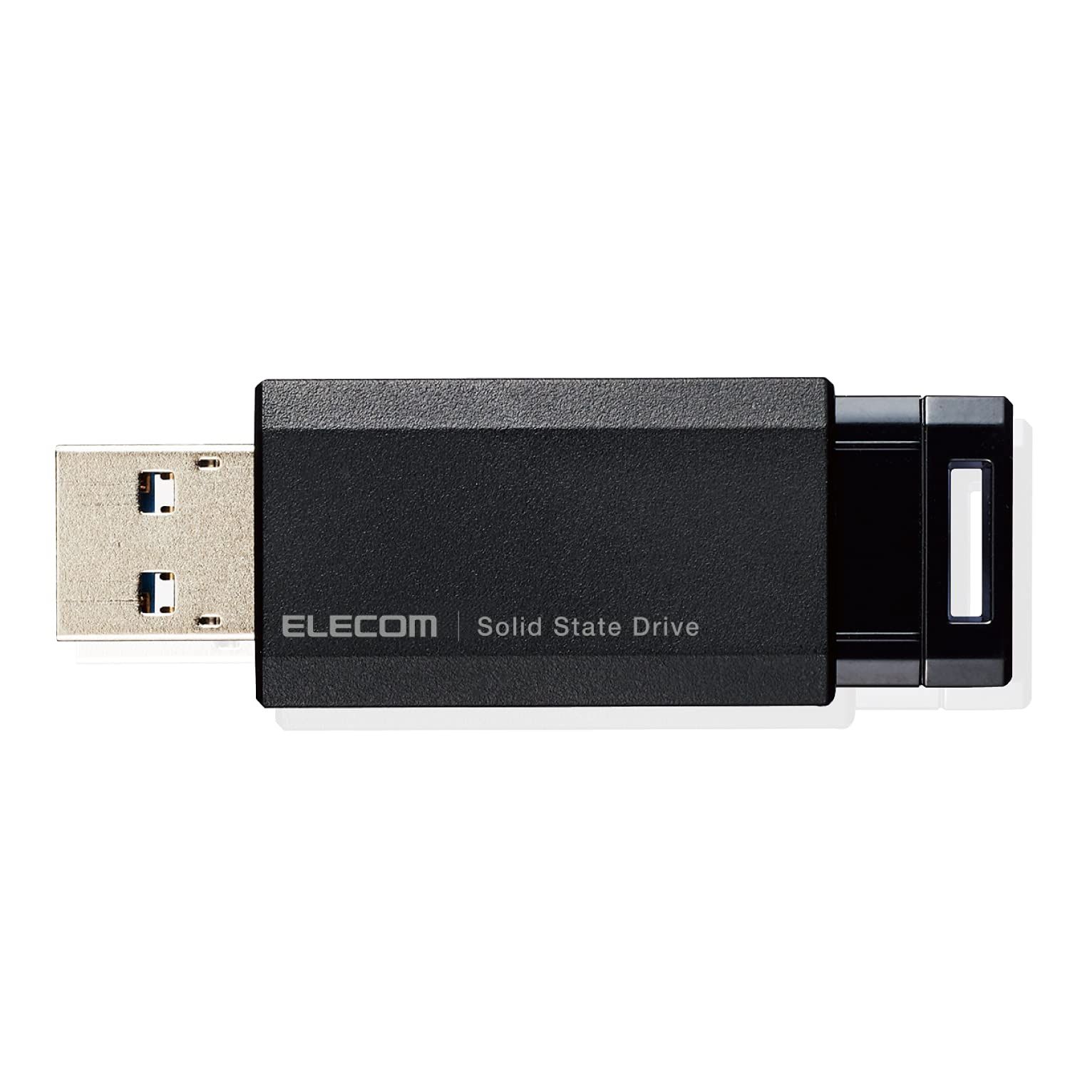 エレコム 外付けSSD 1TB USB3.2(Gen2) PS5/PS4(メーカー動作確認済) ノック式 ブラック ESD-EPK1000GBK [ブラック] [1000GB]