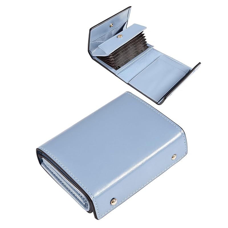 【新品】 [Modiko] 財布 メンズ 2つ折り 箱型財布 オイルドレザー 本革 大容量 ボックス型小銭入れ コンパクト 人気 (スカイブルー) (スカイブルー) 12,380円