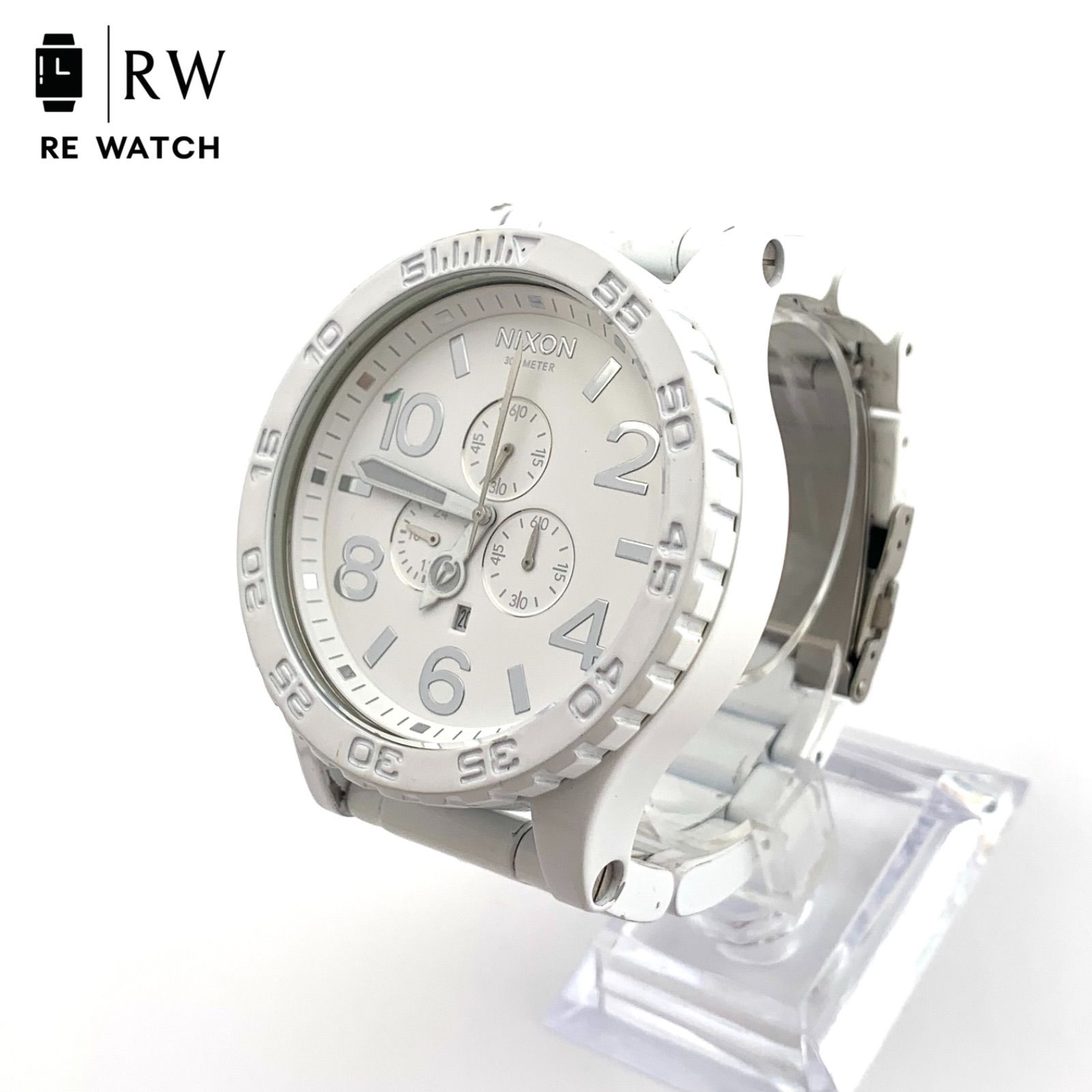中古】NIXON THE 15A 51-30 CHRONO 15A ホワイト 腕時計 - メルカリ