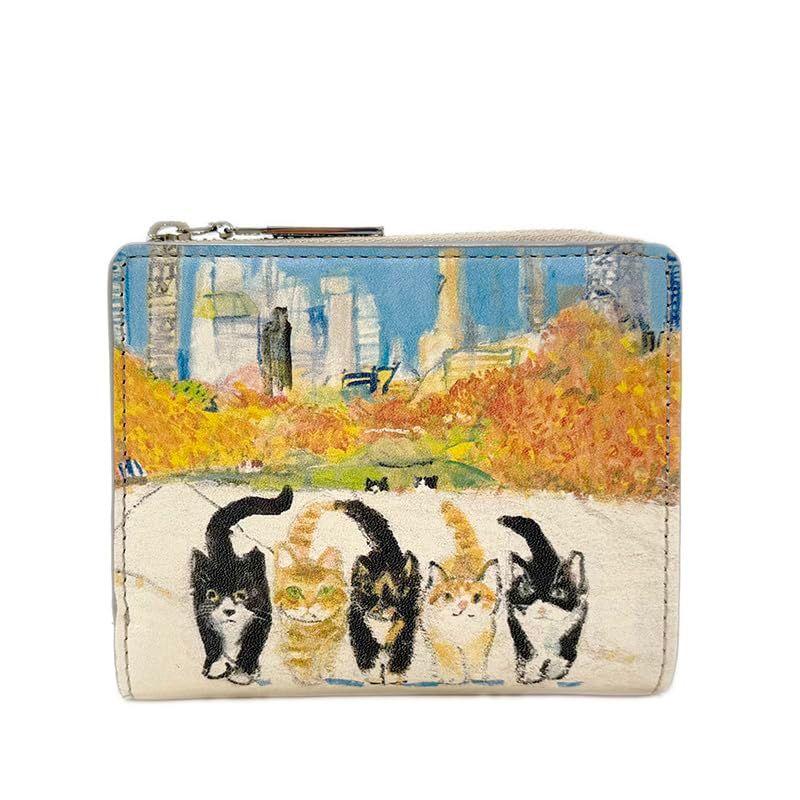 【新品】 [Manhattaner’s] 二つ折り財布 トップパース 75-1529 レディース ライトベージュ