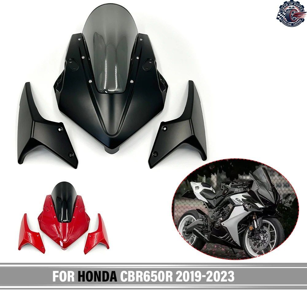 ホンダ CBR650R CBR650 R 2019 - 23 フードフェアリング アッパーフロントヘッドカウルフェアリング ウインドシールド ウインドスクリーン