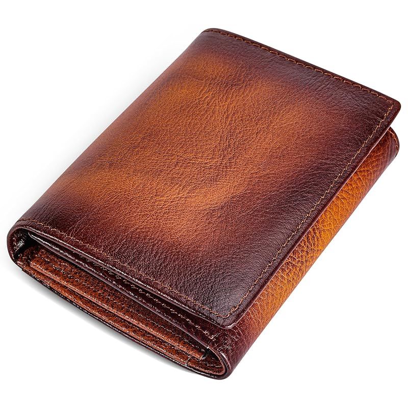 【新品】 [DCLKO] 財布 メンズ 2つ折り 本革 二つ折り財布 コンパクト ミニ財布 大容量 レザー 本革 メンズ財布 メンズ 折りたたみ 小さい さいふ 一流の革職人が作る 男性用 (k.キャメル)