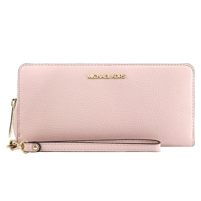 【新品】 [マイケルコース] MICHAEL KORS 長財布 35F7STVE7L/35T7GTVE7L ストラップ付 アウトレット レディース ウォレット (POWDER BLUSH パウダーブラシ) [並行輸入品]