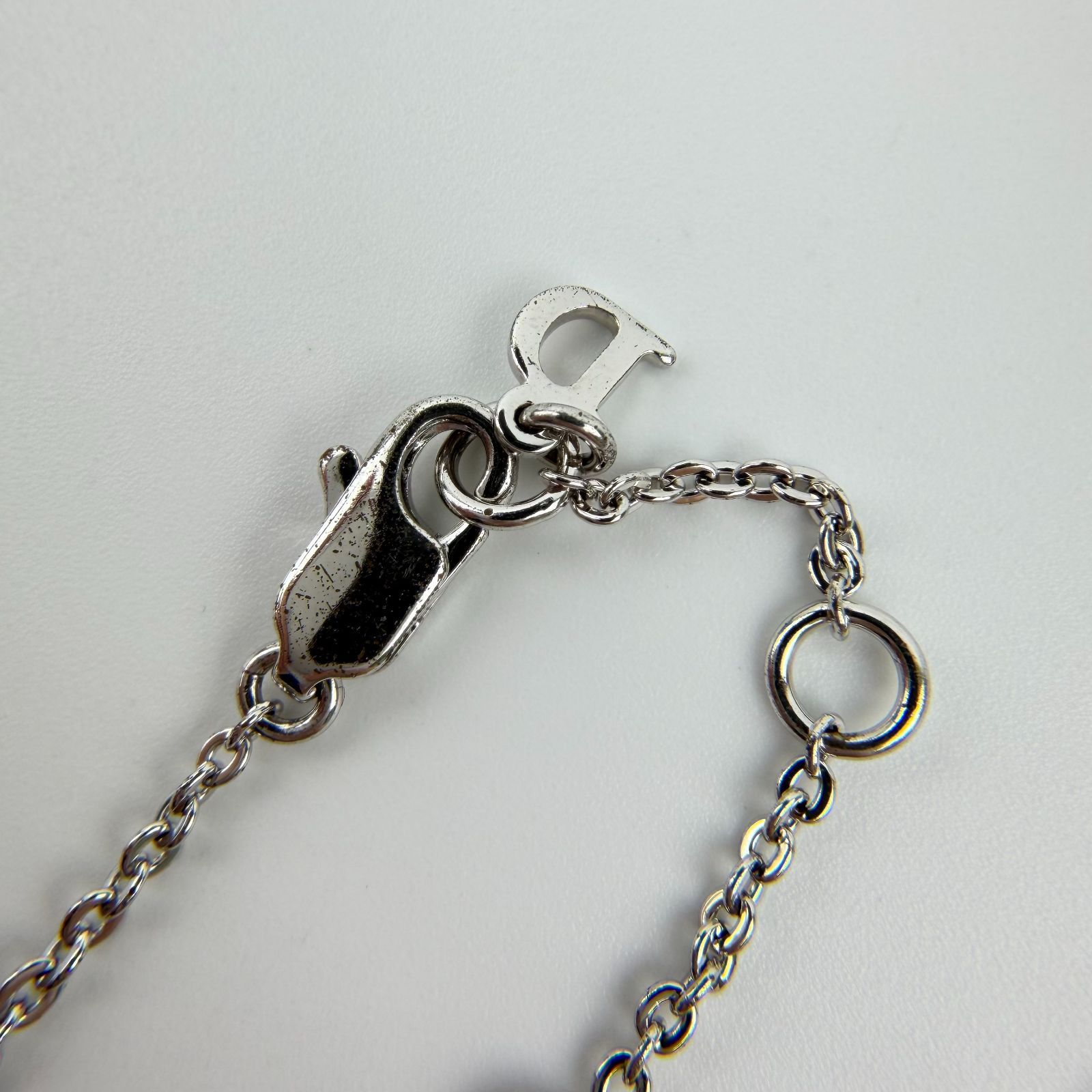 中古】Christian Dior クリスチャン ディオール ロゴ ラインストーン 