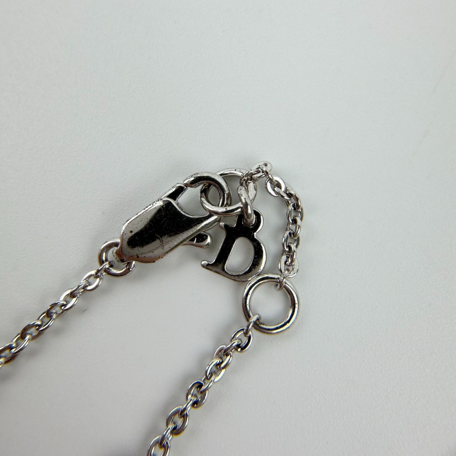 中古】Christian Dior クリスチャン ディオール ロゴ ラインストーン 