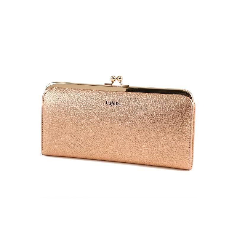 【新品】 Lujan. ルワン がま口長財布 本革 レディース ピンク LU-92540-PK