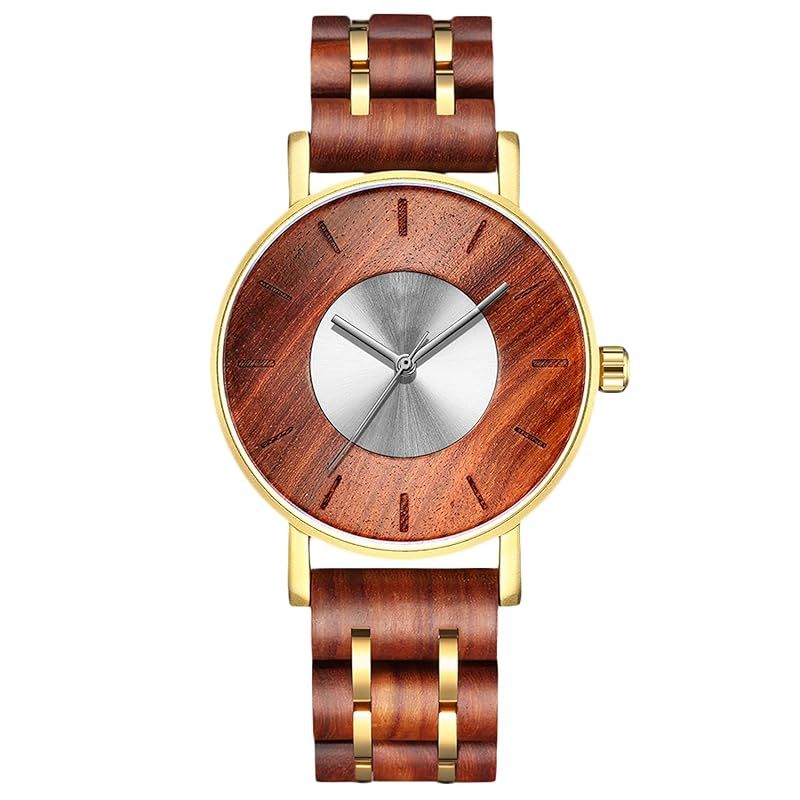 【新品】 RORIOS watch 木製腕時計 メンズ 天然木 人気 時計 個性的 日本製 クオーツ 軽量 ミニマリスト ウッドウォッチ トラベル おしゃれ カジュアル ビジネス 出張 通勤 通学 ブルー（ウォルナット）