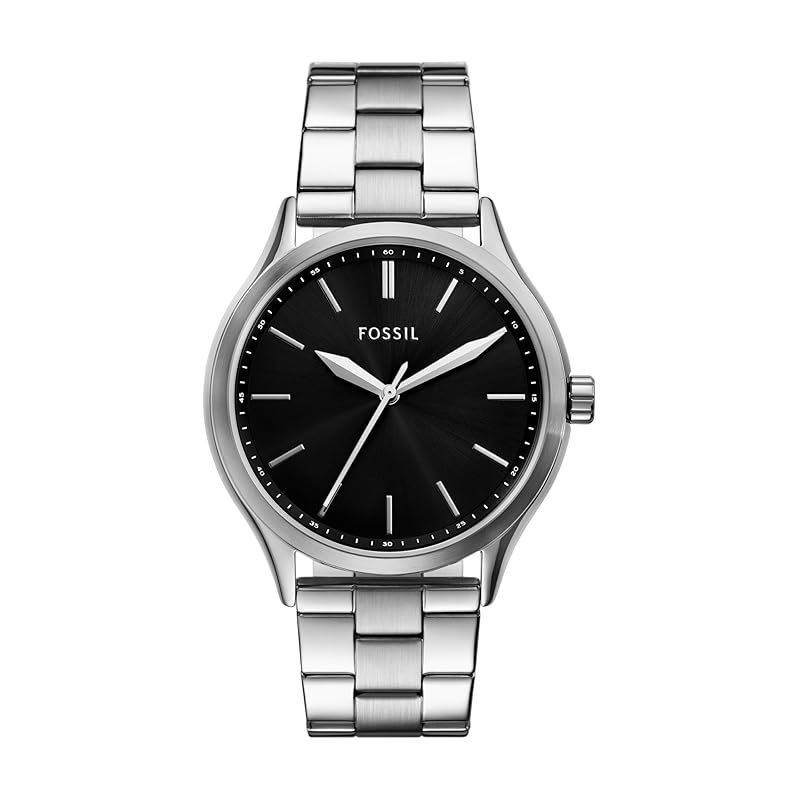 【新品】 Fossil メンズ Fenmore 三針ステンレススチールウォッチ，BQ2890