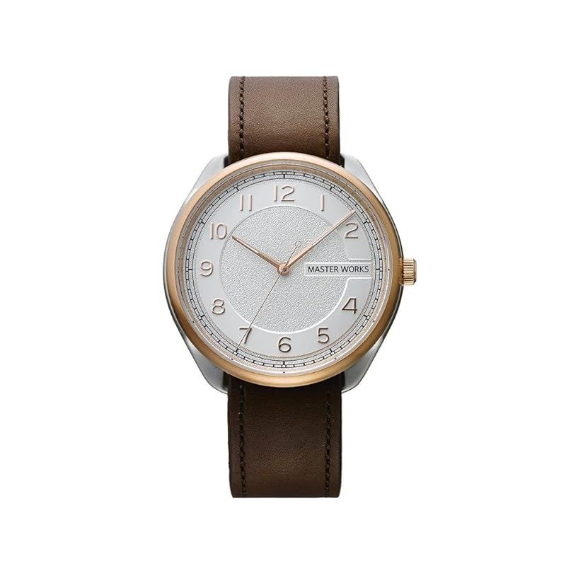 【新品】 [MASTER WORKS] マスターワークス masterworks 腕時計 Quattro 003 MW06SRS-ECDBO8 腕時計 メンズ 日本製 クォーツ 39mm レザーベルト メンズウォッチ