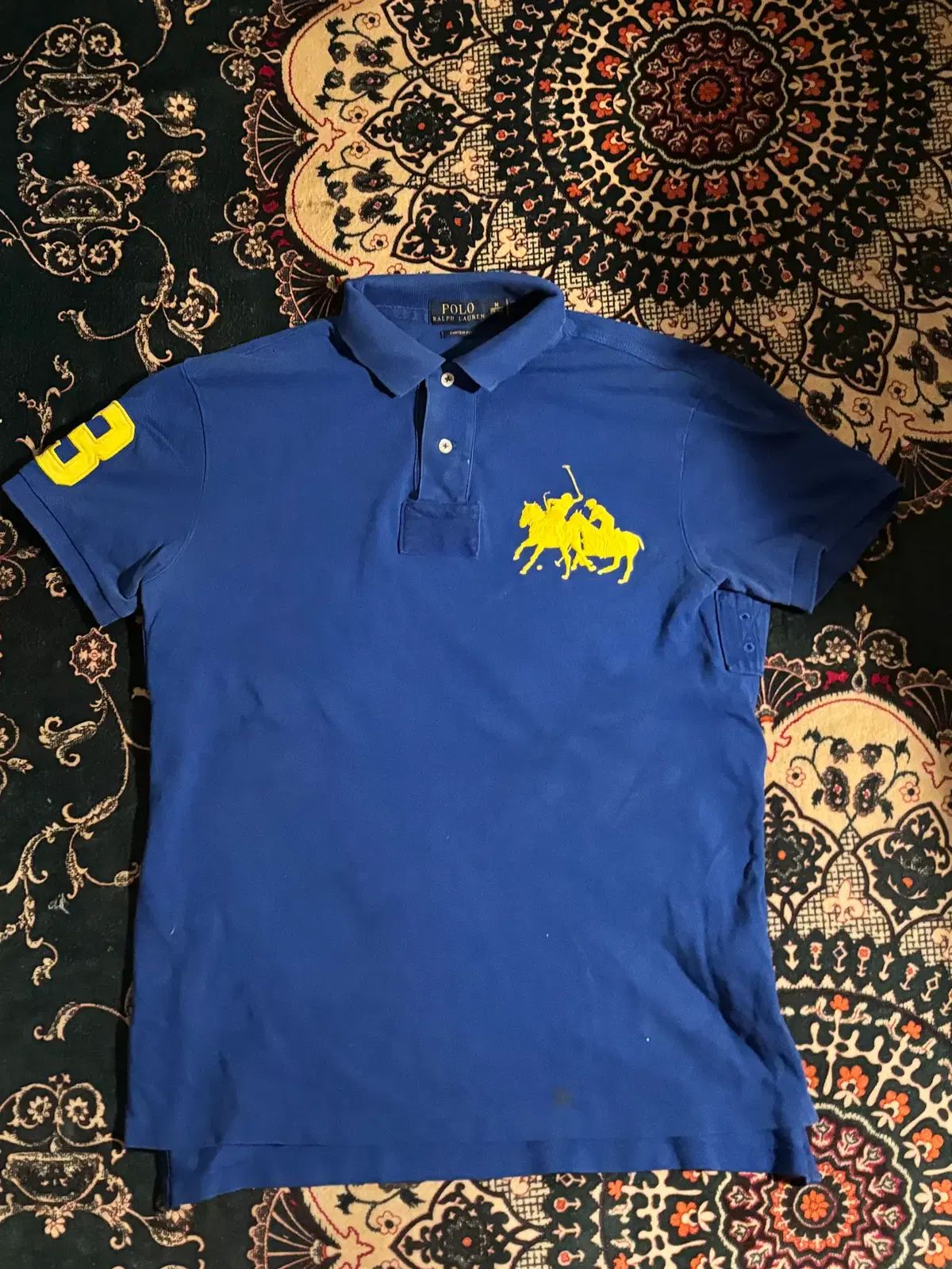 ビックポニー ブルー カラーTシャツ 3-アウトレット オンライン
