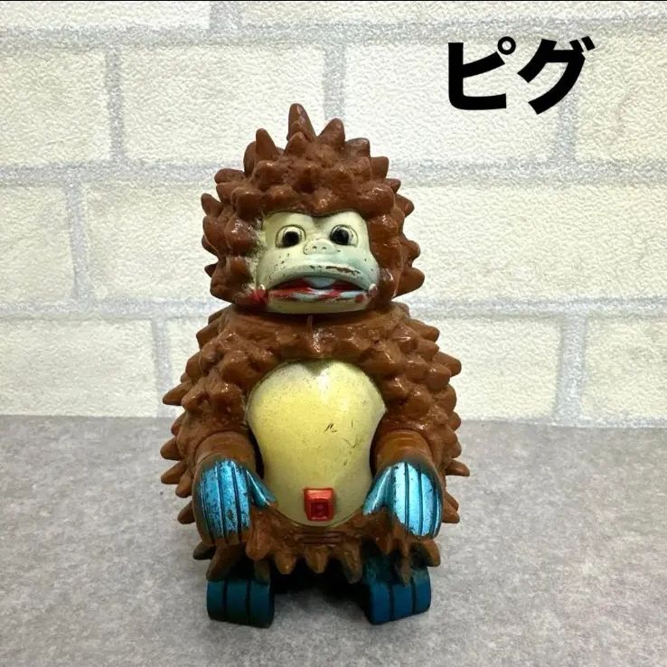 ★希少★(入手困難) ポピー ソフビ ピグ レトロ キングザウルス