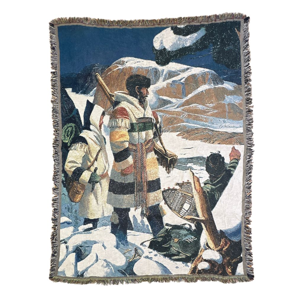 vintageラグ ブランケット マルチカバー タペストリー ハドソンズベイ 猟師 Rug Throw Blanket HBC Signature 2628