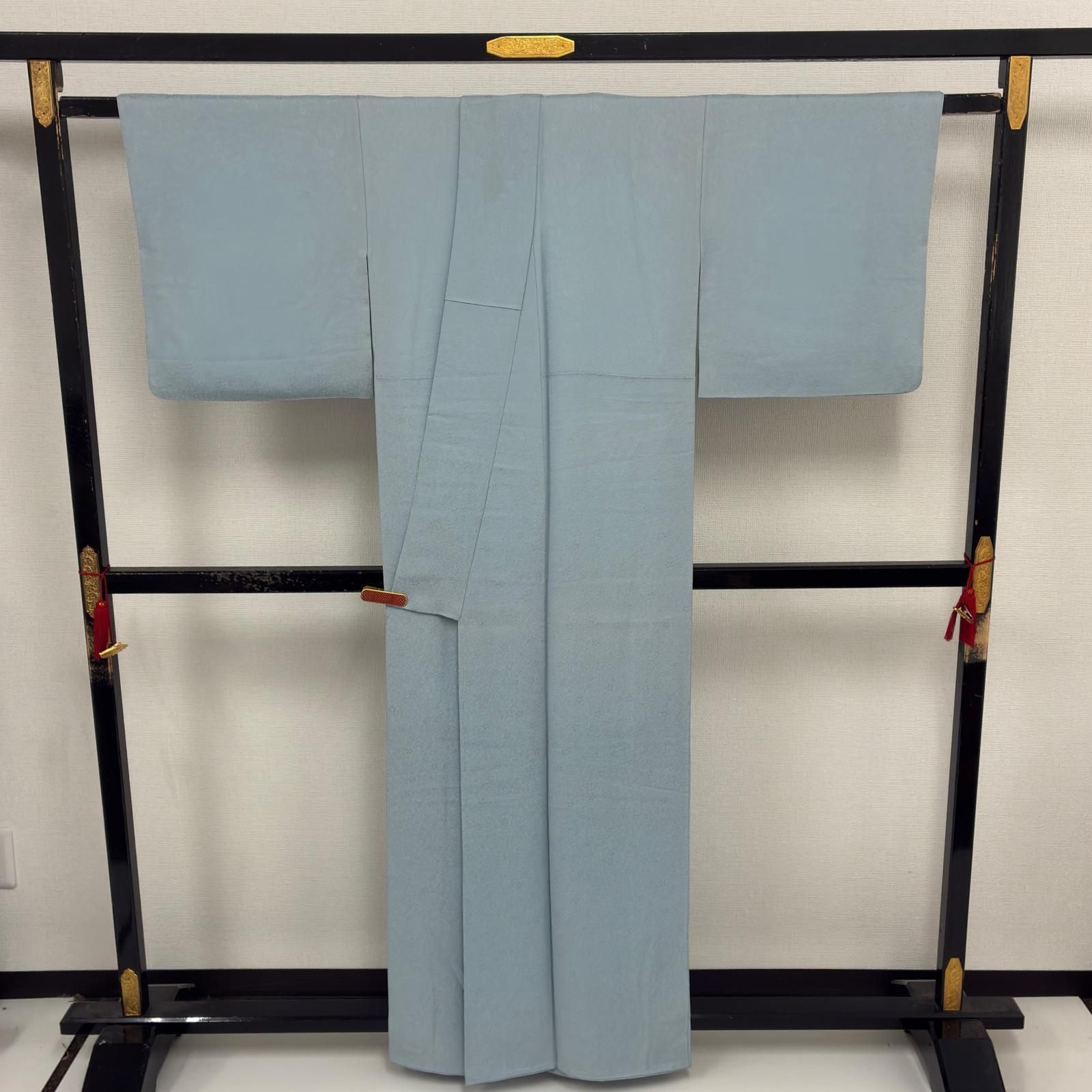 色無地 正絹 一つ紋 美しい地模様 袷 着物 MK-8722 - メルカリ
