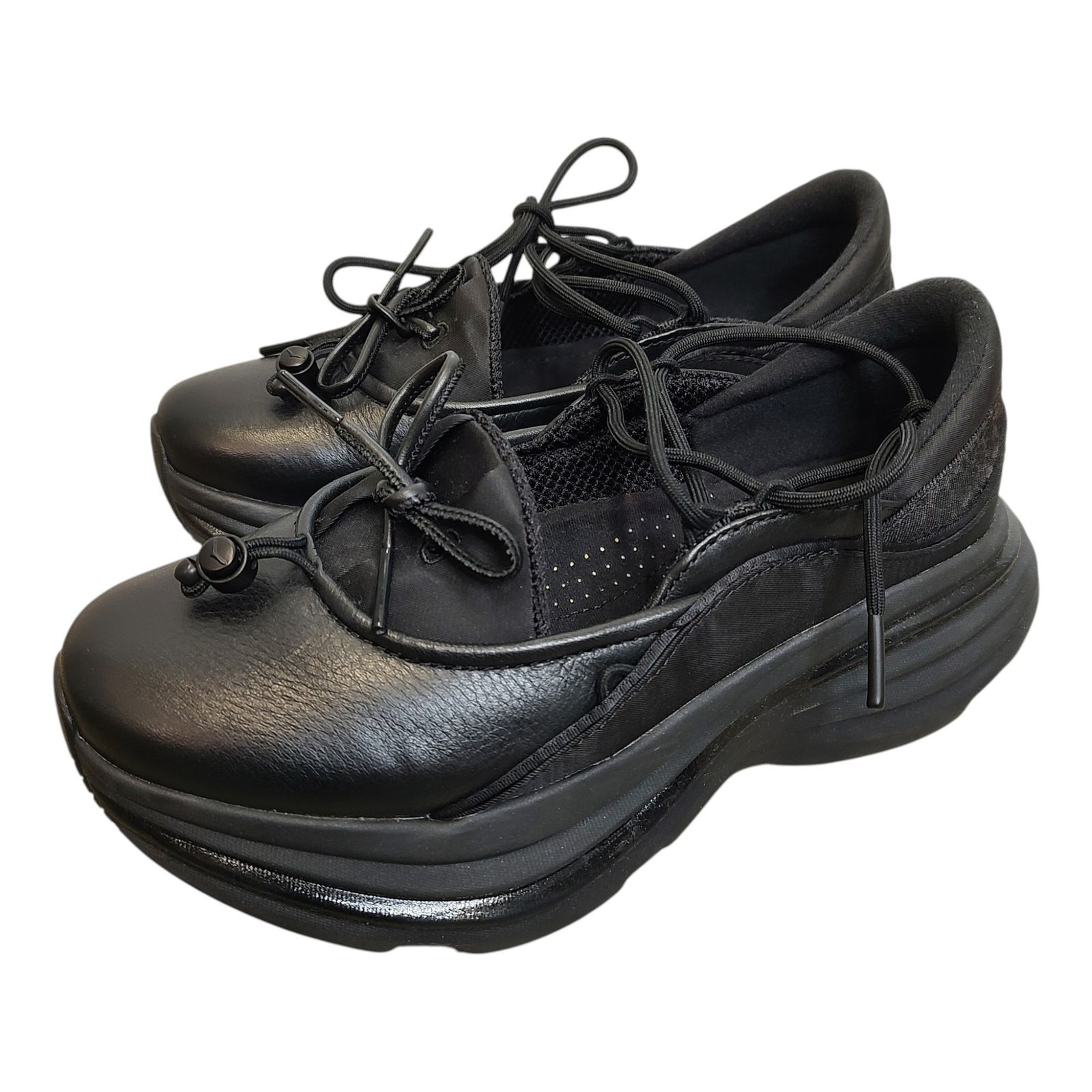 HOKA ONE ONE ホカ オネオネ Bandi Mary Jane ボンダイ メリージェーン スニーカー 23.5 ブラック レディース
