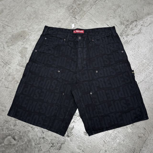Supreme 26ss Repeat Jacquard Double Knee Denim Short Size-34 シュプリーム リピートジャガード ダブルニーデニムショーツ 心斎橋店