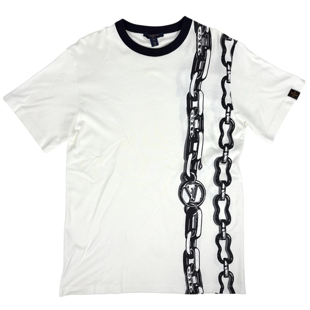 ルイ・ヴィトン Louis Vuitton ロゴ 半袖 Tシャツ チェーン柄