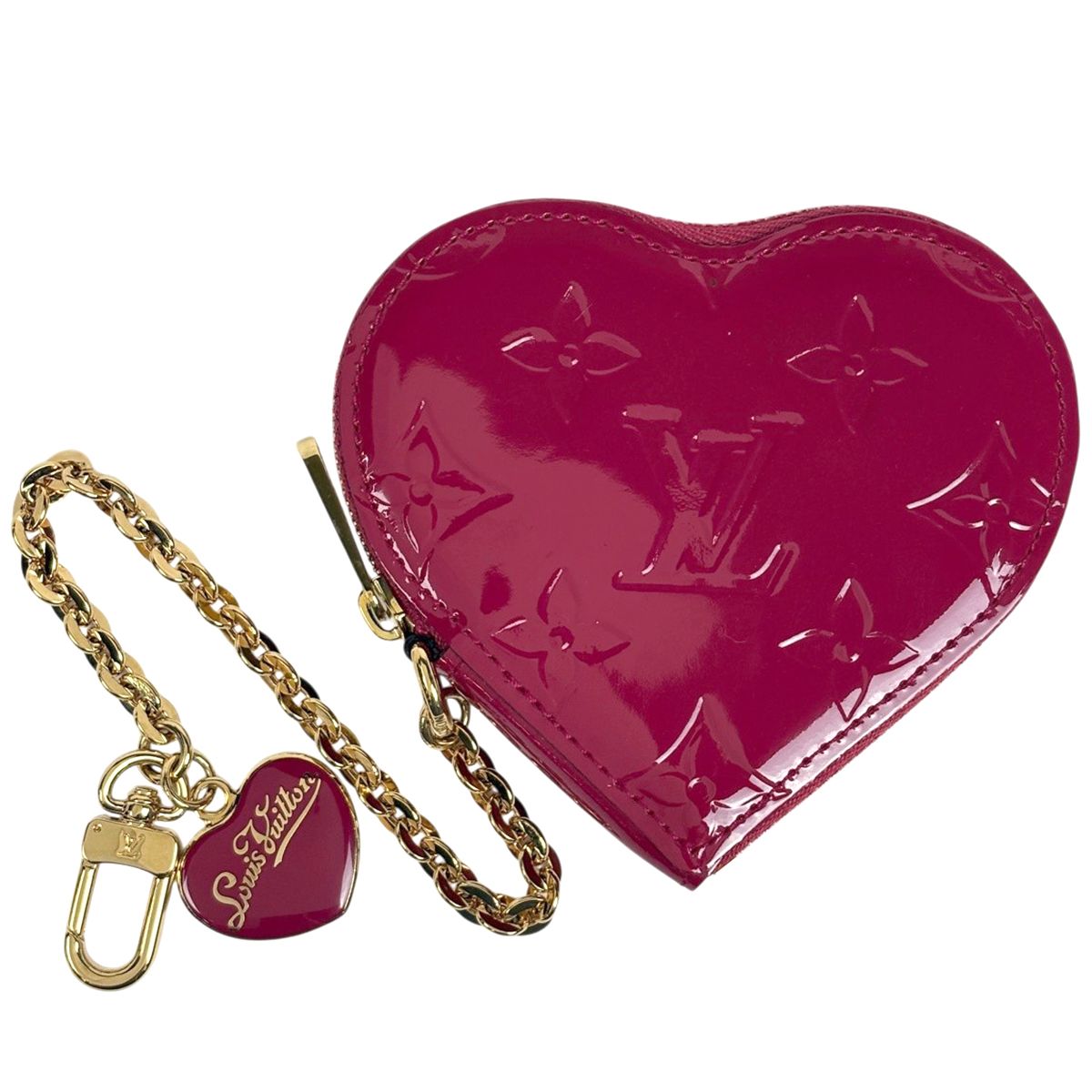 ルイ・ヴィトン Louis Vuitton ポルト モネ クール コインケース モノグラムヴェルニ ローズアンディアン M90006 レディース 【中古】