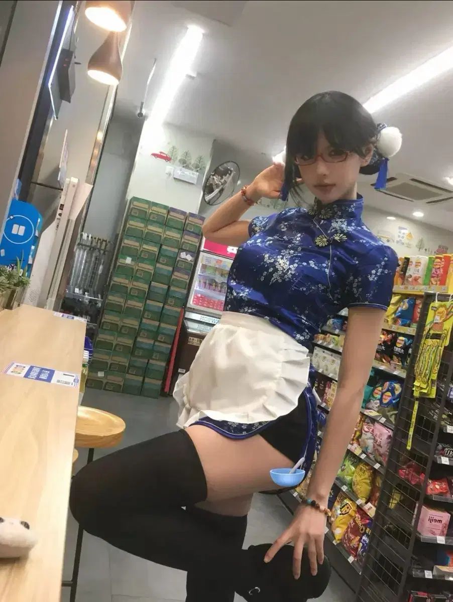 卒業写真 ネイビー チャイナドレス フルセット 出品