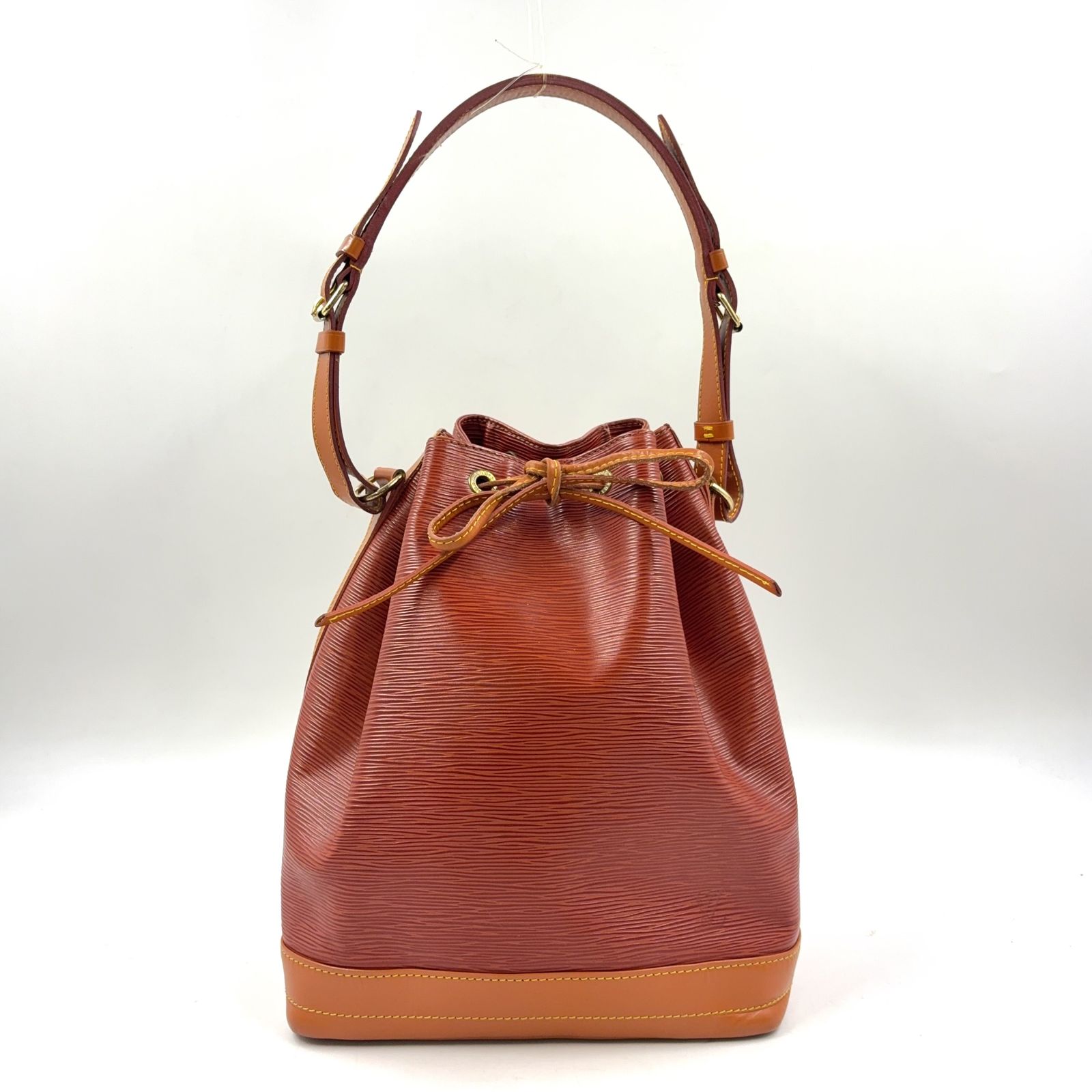 【新着】LOUIS VUITTON ノエ エピ エピ ケニアブラウン ジパングゴールド レザー ブラウン×ライトブラウン ショルダーバッグ ゴールド M44028