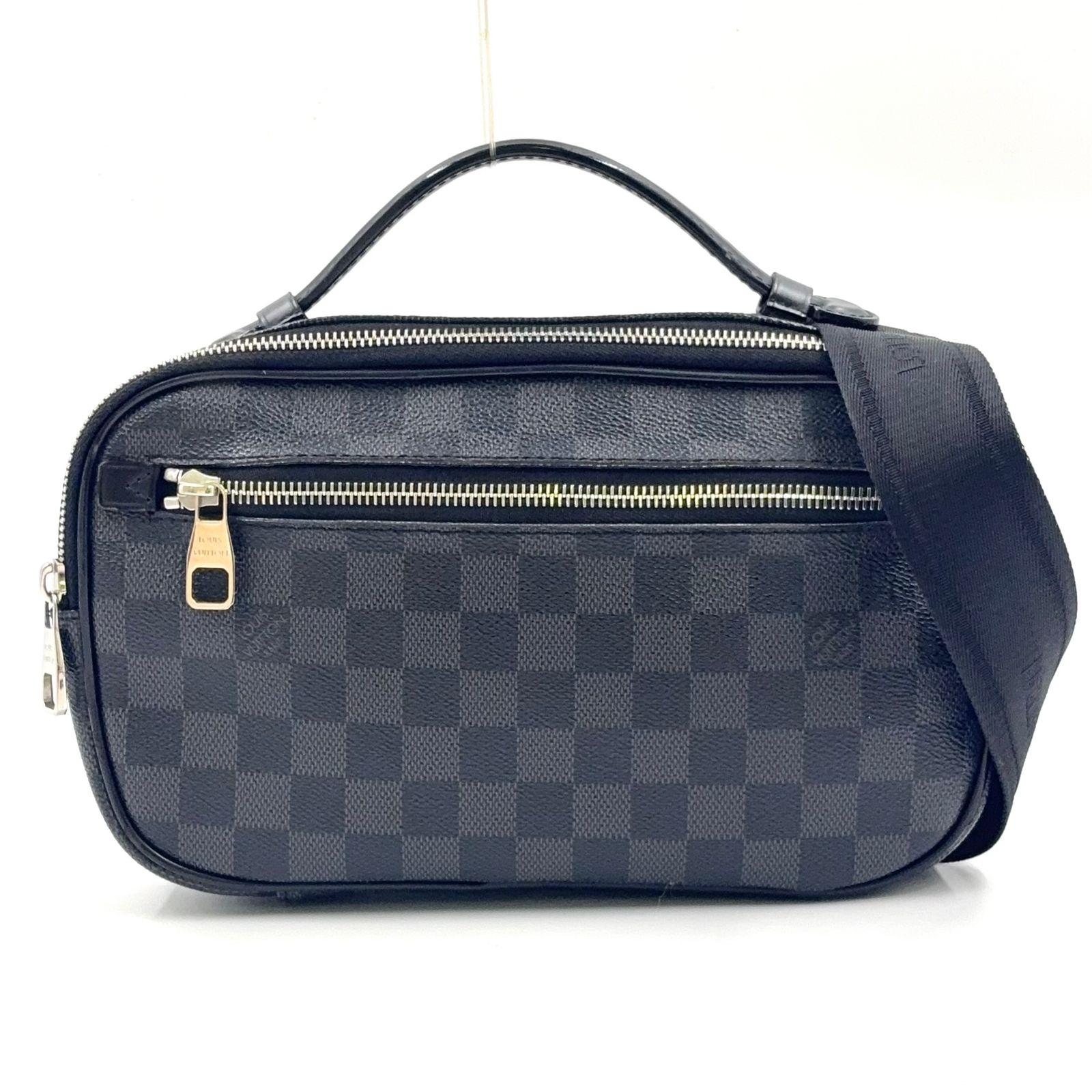 【新着】LOUIS VUITTON アンブレール ダミエグラフィット ダミエグラフィット レザー×PVC ブラック ボディバッグ シルバー N41289