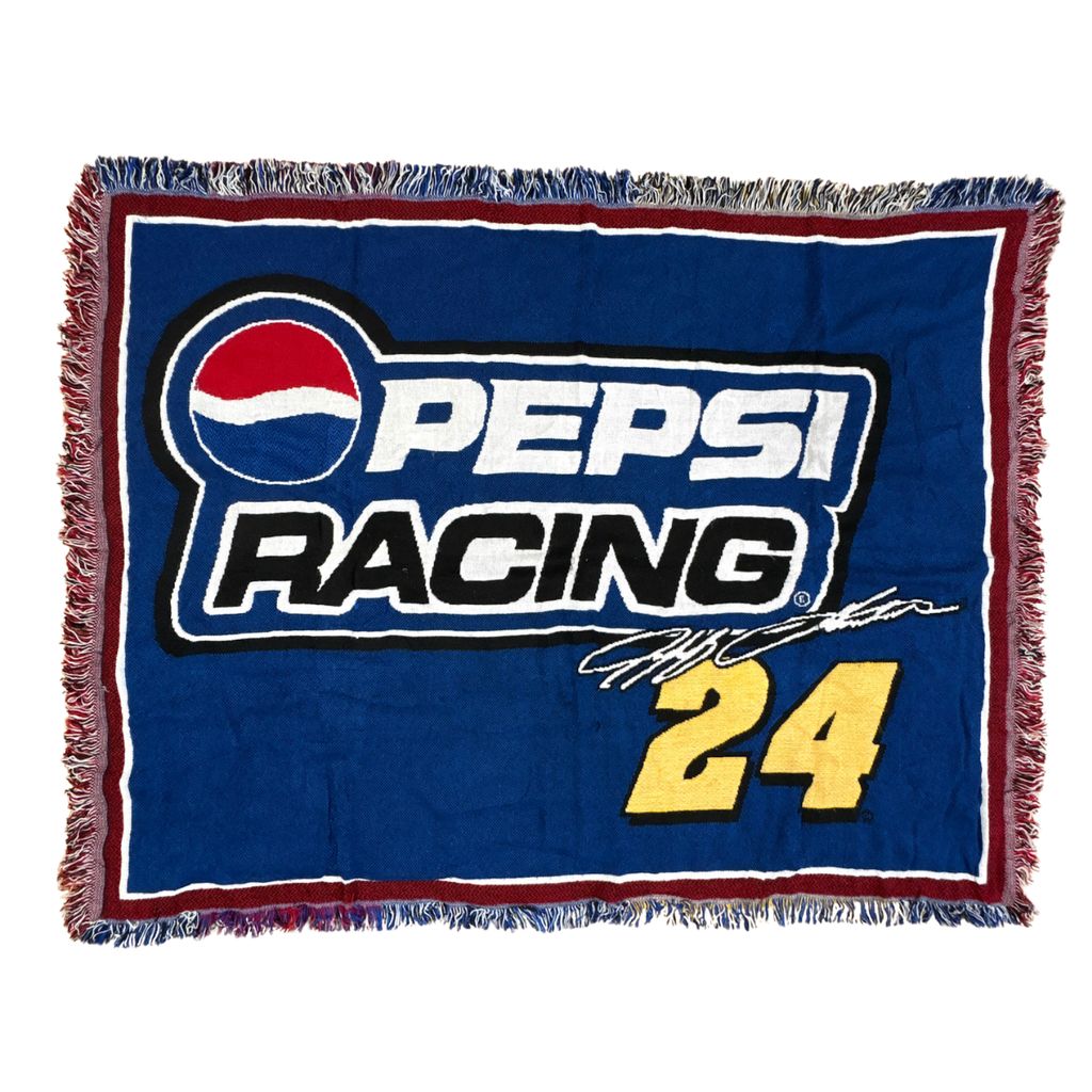vintageラグ ブランケット マルチカバー タペストリー ペプシ レーシング 企業ロゴ Rug Throw Blanket Pepsi Racing2636