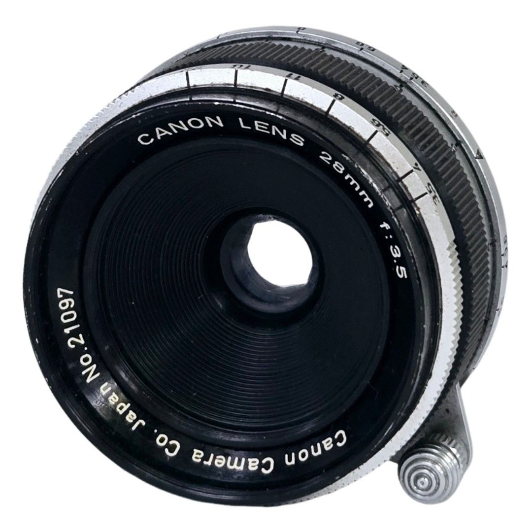 【美品】 CANON キャノン LENS 28mm F3.5 L39 Lマウント #22162