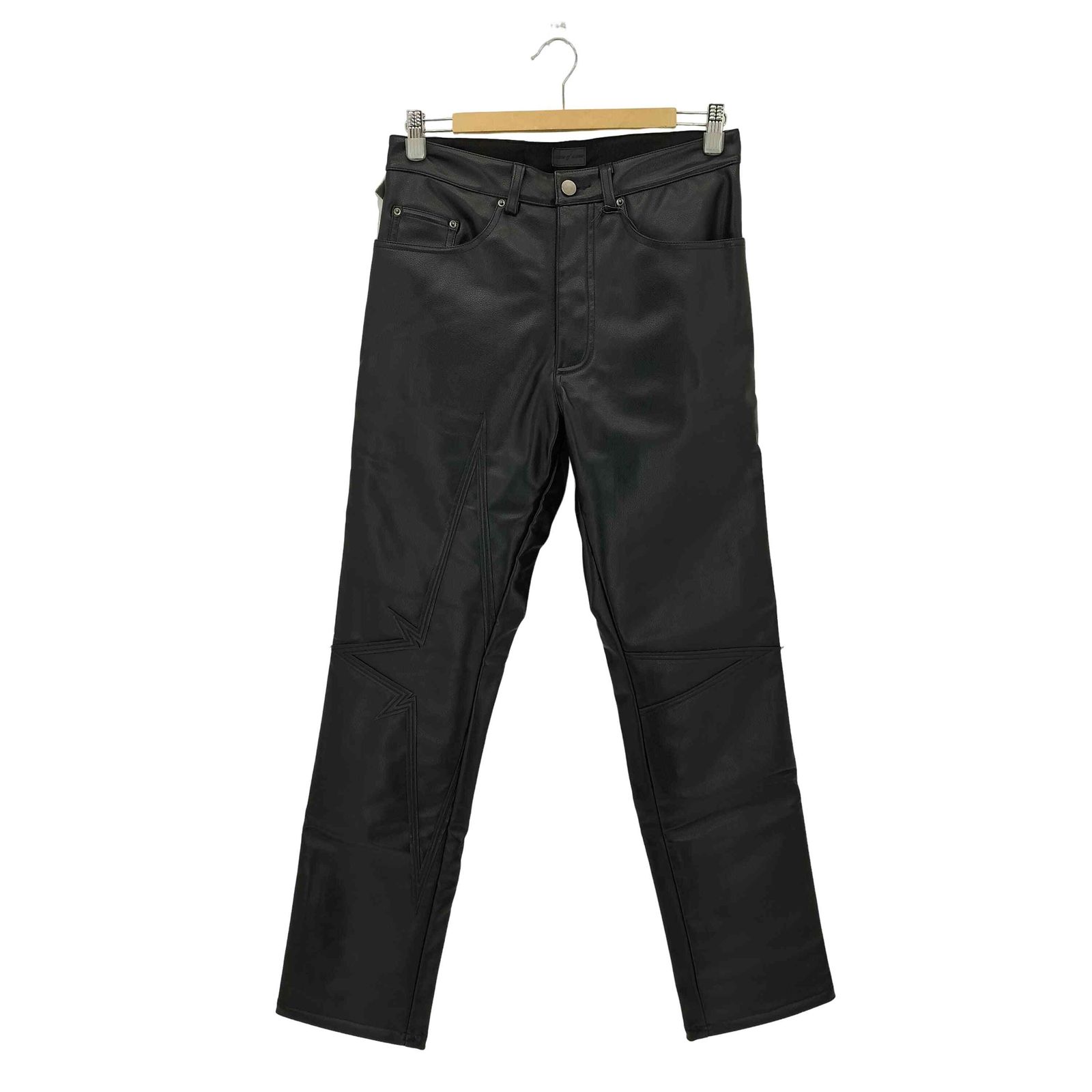 ユーズドフルギ USED古着 {{VISION OF A CROSS}} NS LEATHER PANTS フェイクレザーパンツ メンズ 30