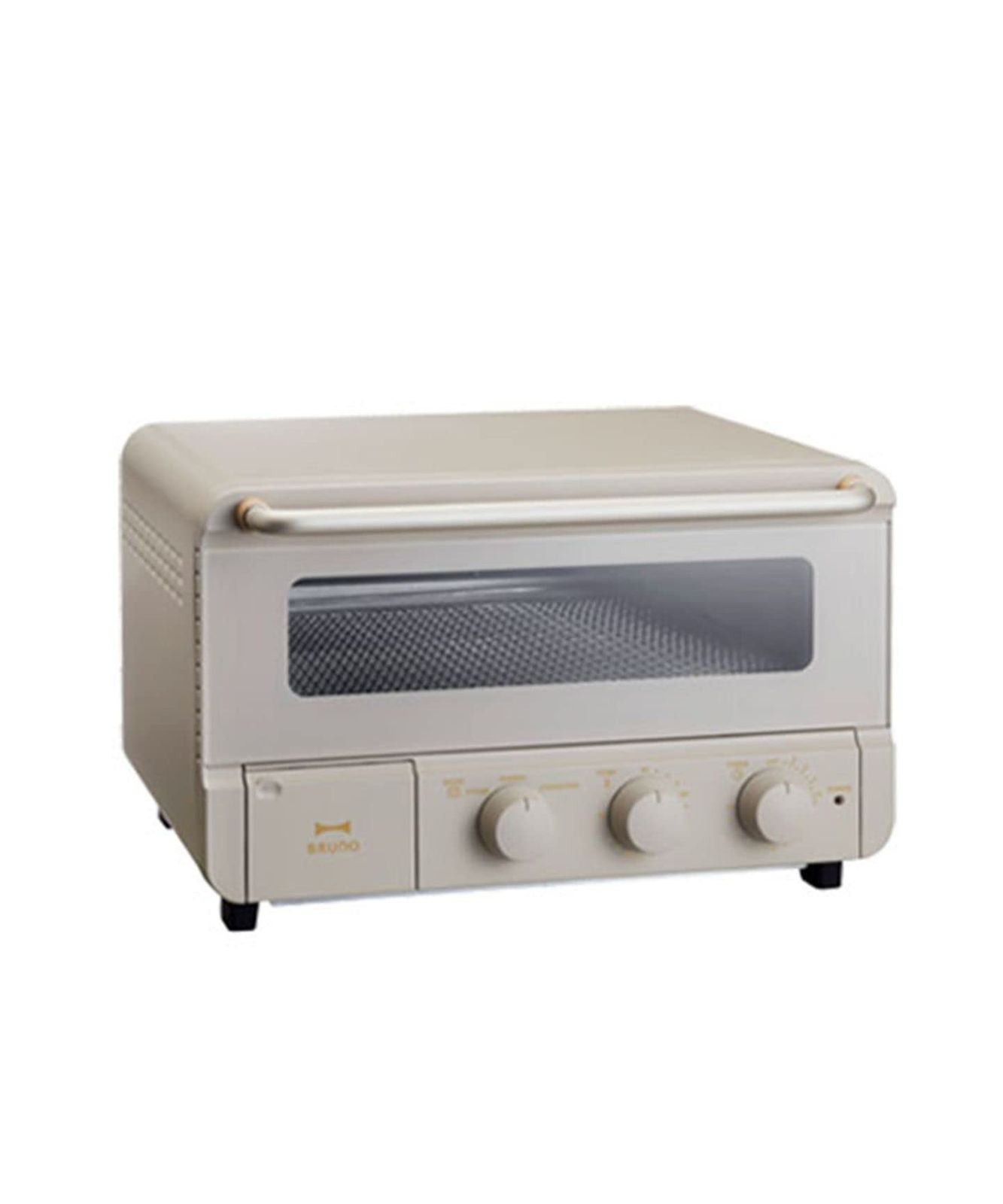 BRUNO ブルーノ オーブン トースター 4枚焼き スチーム ＆ ベイク コンベクション機能 温度調節 1350W ピザ対応 グレージュ BOE067-GRG [グレージュ] [トースター単体]