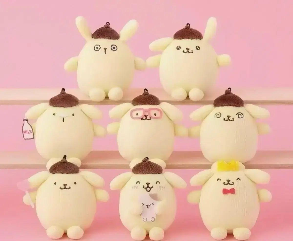 (予約) サンリオ ポムポムプリン コレクション トレーディング ぬいぐるみ マスコット キーホルダー