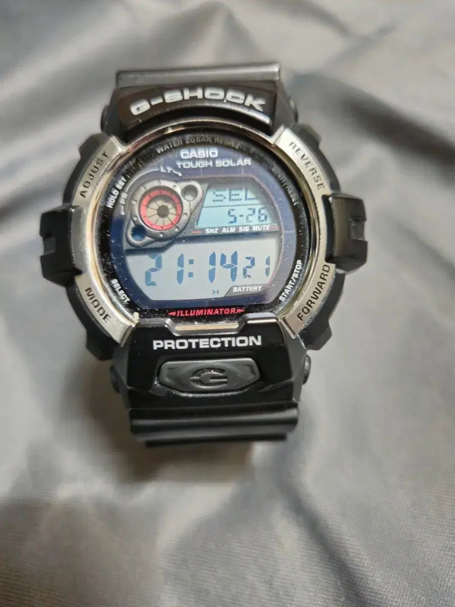 カシオ G-SHOCK タフソーラー リストウォッチ GR8900 部分ゴー故障