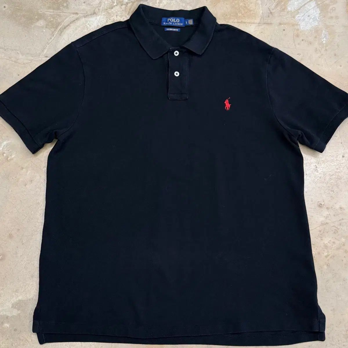 POLO RALPH LAUREN ブラック カラ―半袖Tシャツ L
