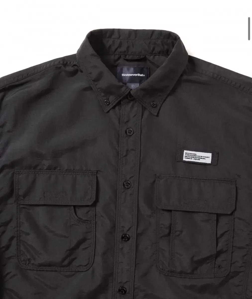 thisisneverthat(ディスイズネバーザット) Fishing Shirt Black ナイロン シャツ