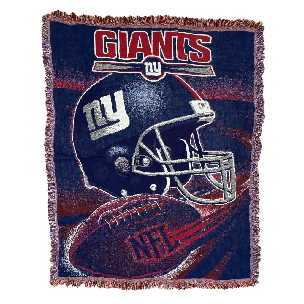 vintageラグ ブランケット マルチカバー タペストリー ニューヨークジャイアンツ NFL Rug Throw Blanket Football 2655