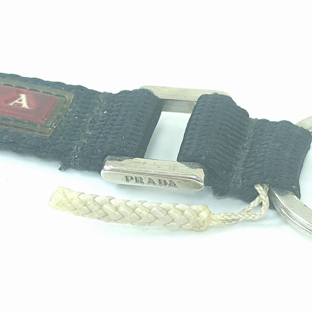 PRADA プラダ ネイビー キーホルダー キーリング-通販クーポン