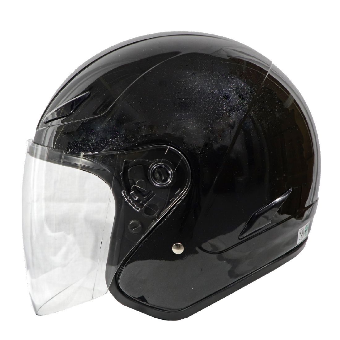 モトベース（MOTO BASE）【アウトレット】SG・PSC規格 ｜バイク用｜オープンフェイス シールド付｜ジェット ヘルメット｜MBHL-SJ01｜パールブラック