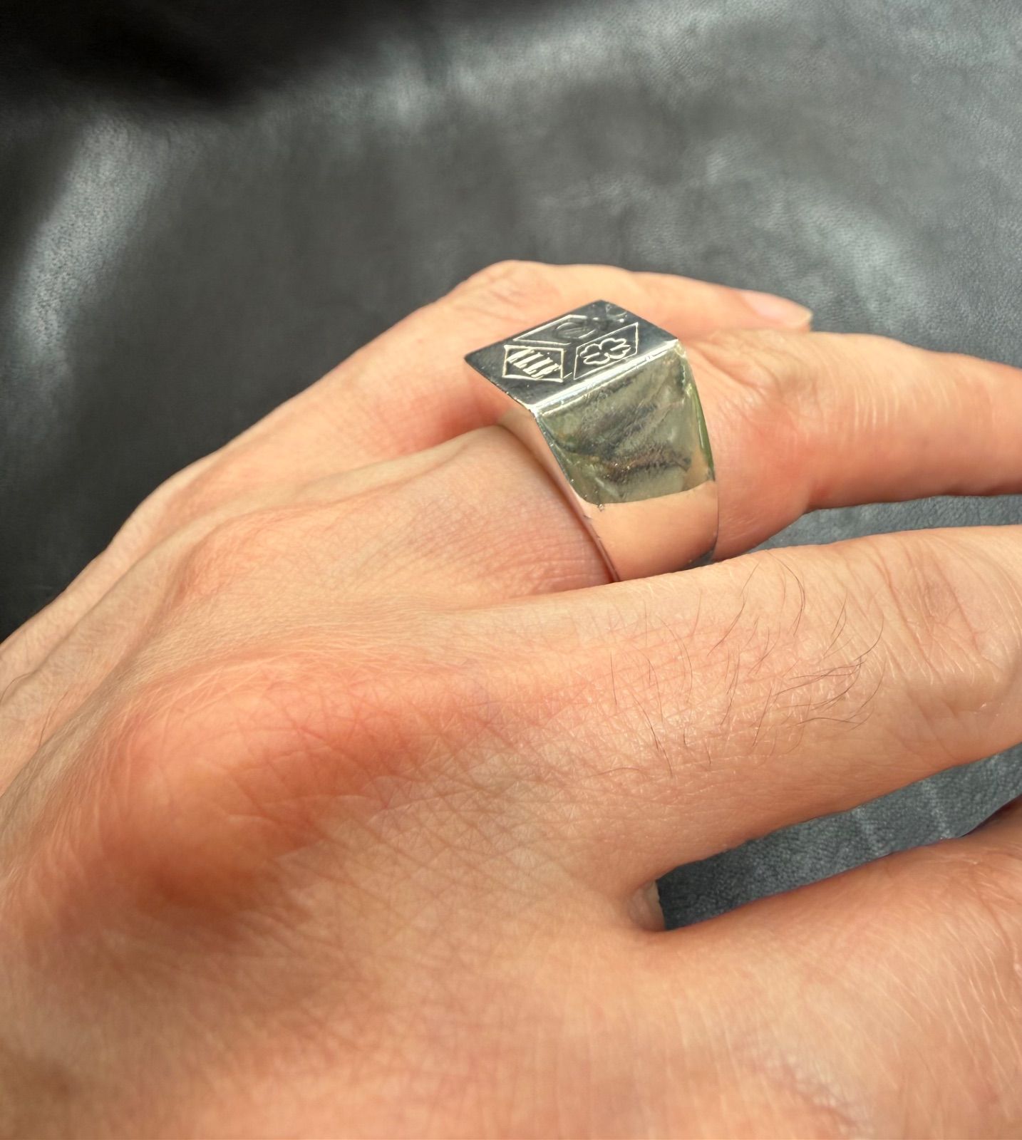 European Vintage 925 Silver Signet Ring | ヨーロピアンヴィンテージ 