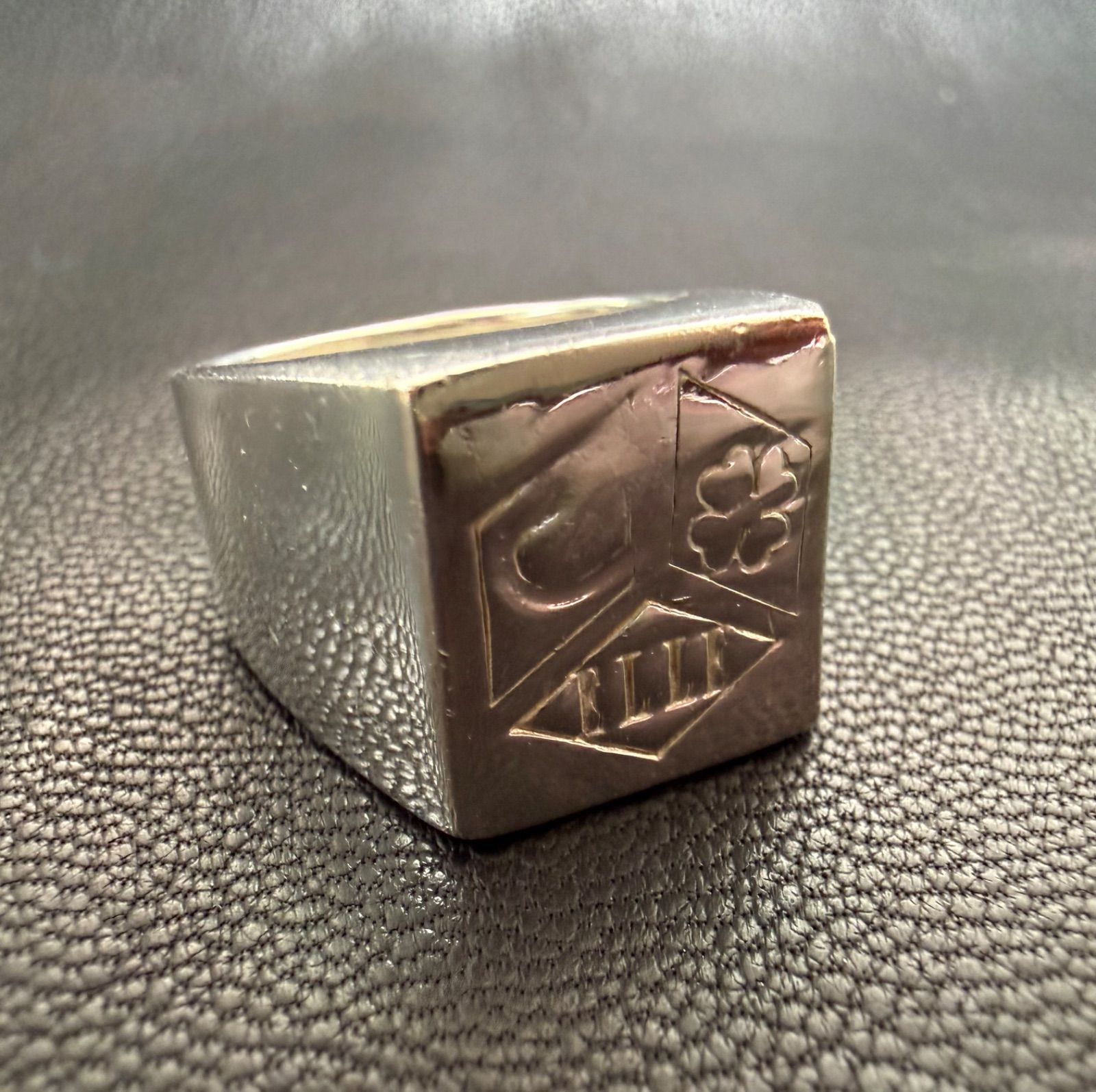 European Vintage 925 Silver Signet Ring | ヨーロピアンヴィンテージ 
