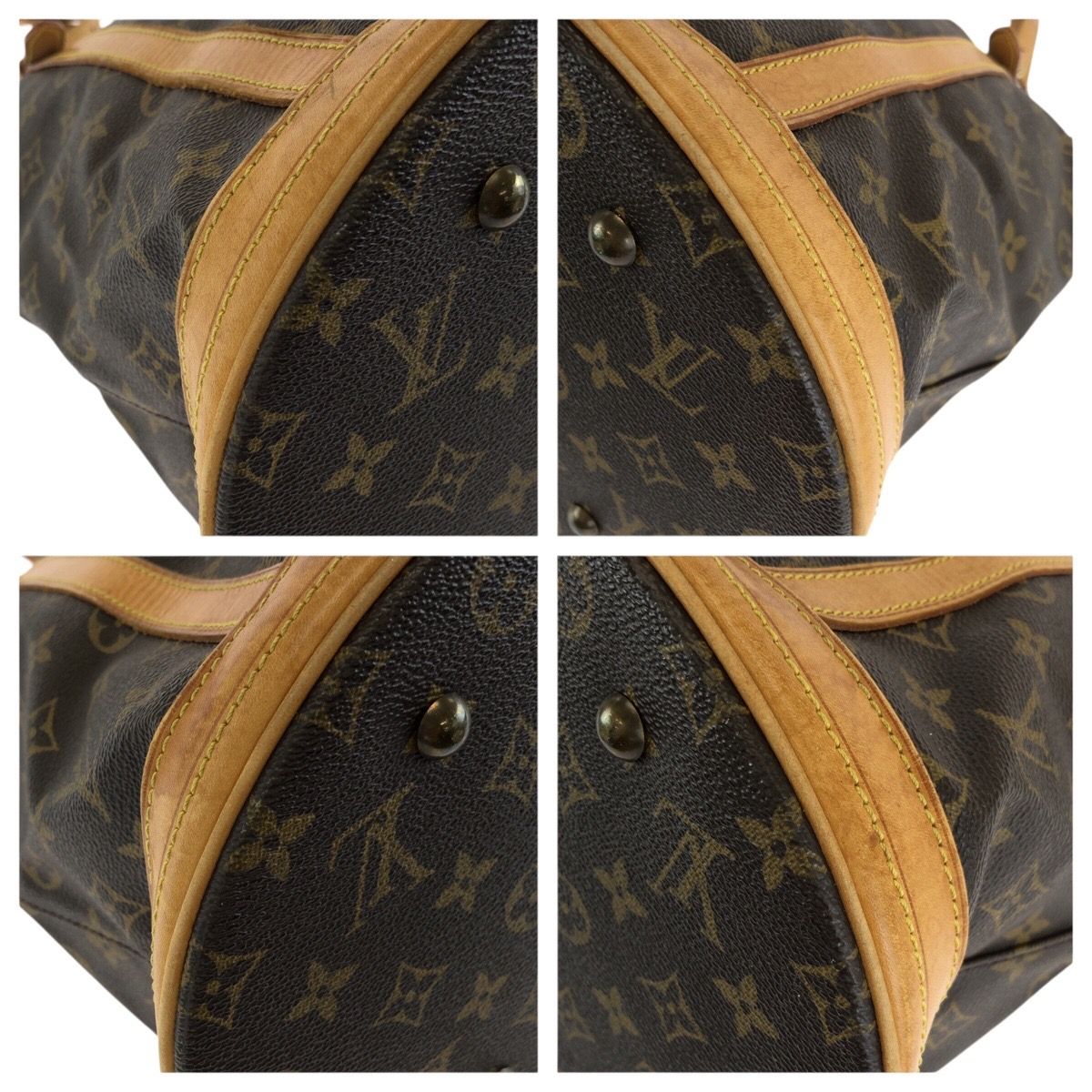 LOUIS VUITTON ルイヴィトン モノグラム バケットGM ブラウン ゴールド 