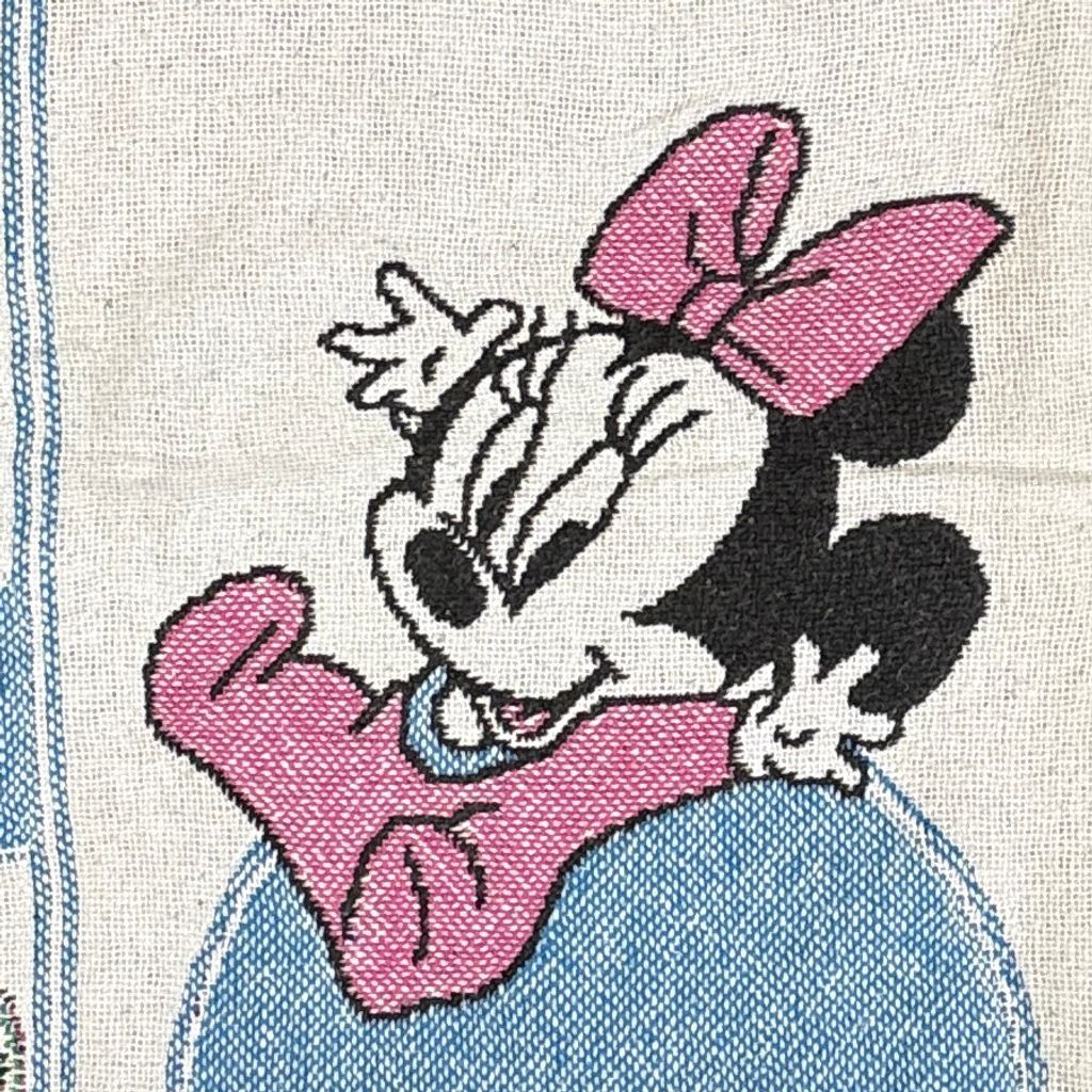 ミッキーミニー ヴィンテージ ディズニー ラグ vintageラグ