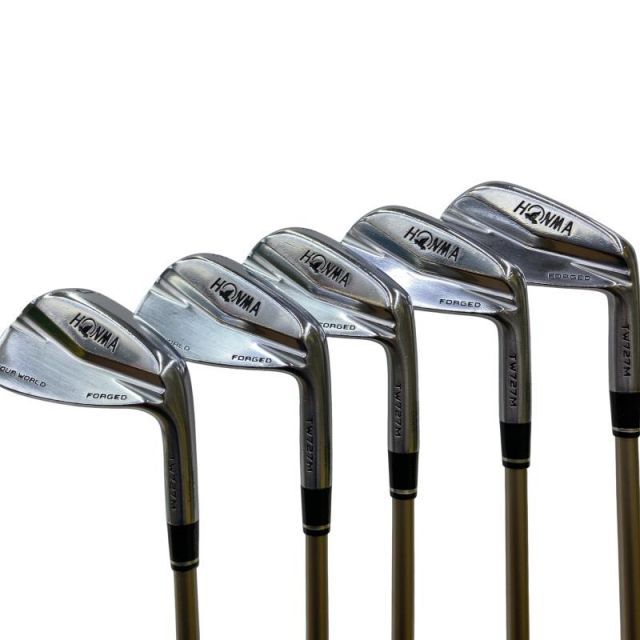 【中古】 本間ゴルフ TOUR WORLD TW727M FORGED 6S アイアンセット IR 純正特注シャフト (フレックスS) メンズ 男性用 右利き 右用 Dランク ゴルフクラブ