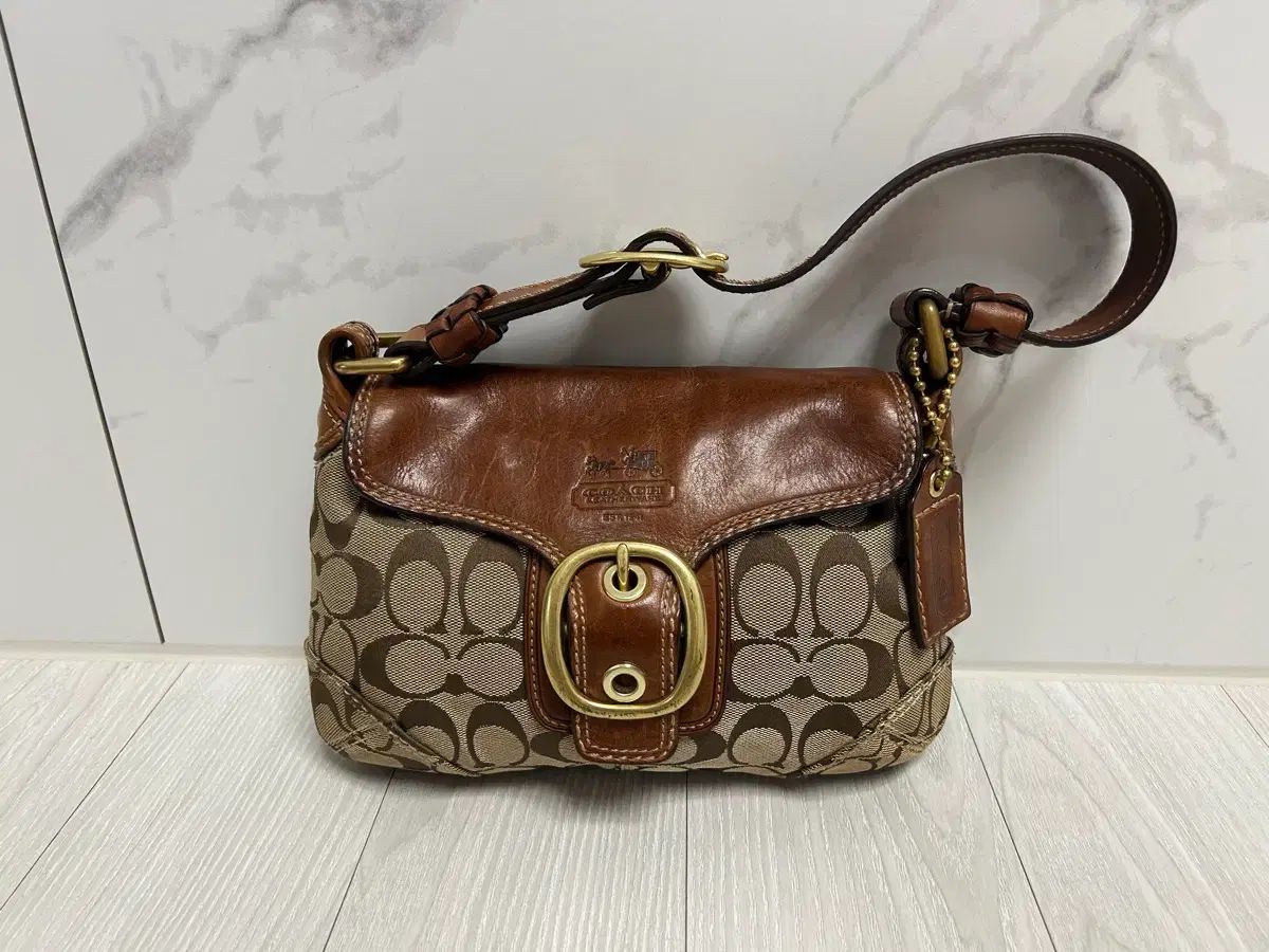 COACH バックル Y2K ホーボー型 ショルダーバッグ