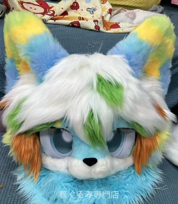 犬　猫　着ぐるみ ヘッド全頭　ヘッド ケモノ ファースーツ ぬいぐるみ コスプレ コスチューム Kurumi 一点物 C166 48,000円