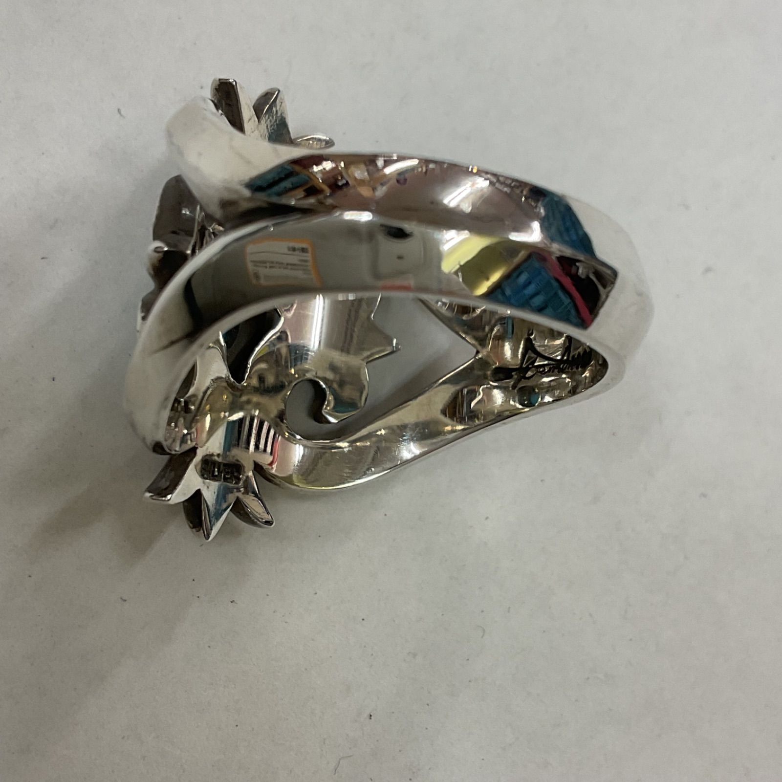 Kenshiro キャストリング ターコイズ付き シルバー SILVER 925 19号 