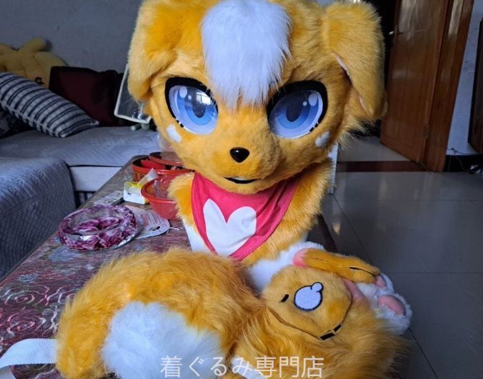 犬　猫　着ぐるみ ヘッド全頭　ヘッド ケモノ ファースーツ ぬいぐるみ コスプレ コスチューム Kurumi 一点物 C168