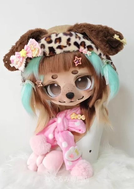 犬　猫　着ぐるみ ヘッド全頭　ヘッド ケモノ ファースーツ ぬいぐるみ コスプレ コスチューム Kurumi 一点物 C170